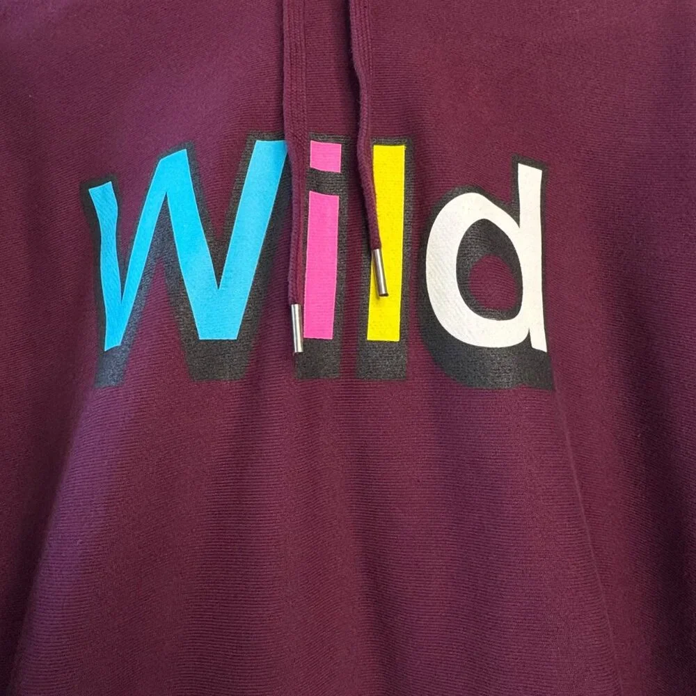 THE HUNDREDS UNO Graphic Hoodie Mens L NWT Wild Burgundy Sweatshirt NEW Large - Picture 5 of 14